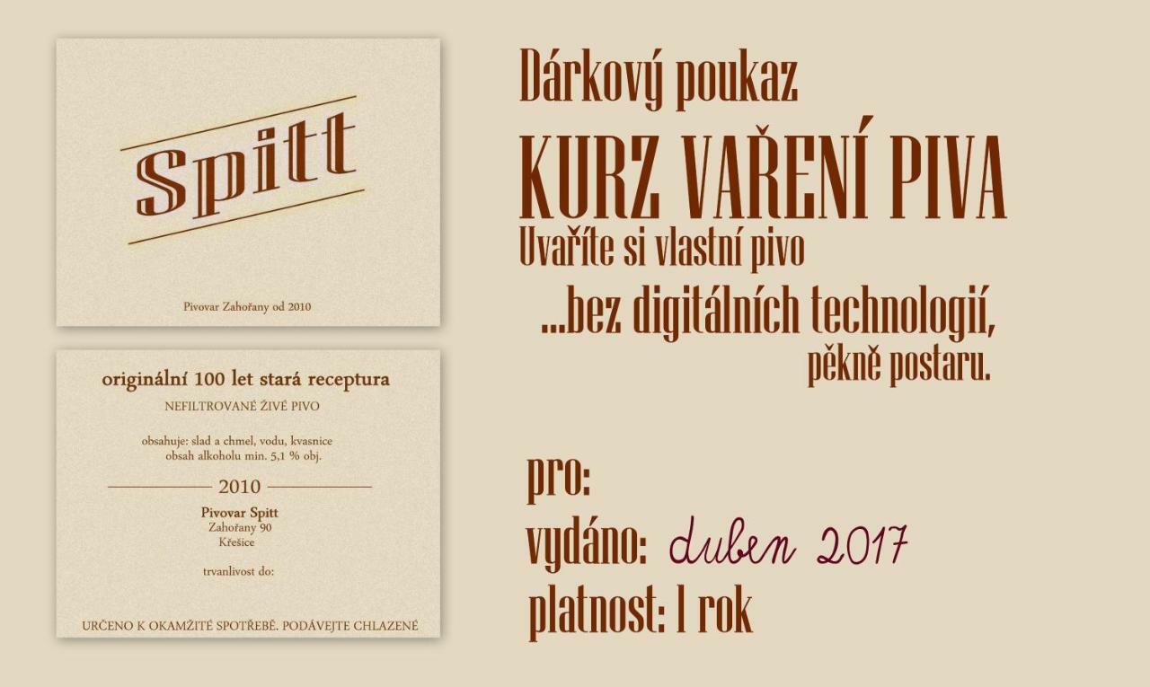 Pivovar Spitt Zahorany Litomerice Exterior foto